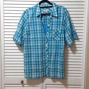 D & CO plated blouse size 1x